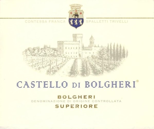 CASTELLO DI BOLGHERI, BOLGHERI DOC SUPERIORE 750ml